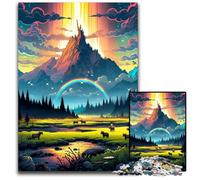 Puzzle da 1000 pezzi del Parco Nazionale di Yellowstone per adulti puzzle di carta Halloween Pasqua Capodanno 1000 pezzi (38x26 cm)