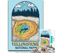 Puzzle da 1000 pezzi del Parco Nazionale di Yellowstone per adulti, regalo, gioco stimolante e gioco per famiglie, ideale come regalo per tutta la famiglia, 50x75cm