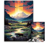 Puzzle da 1000 pezzi del Parco Nazionale di Yellowstone puzzle di carta per adulti adolescenti coppie e amici per compleanni e Natale 1000 pezzi (38x26 cm).