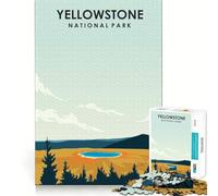 Puzzle da 1000 pezzi del Parco Nazionale di Yellowstone, taglio premium, gioco per lo sviluppo della mente, divertimento e pace, regalo di compleanno (38x52cm)
