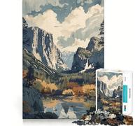 Puzzle da 1000 pezzi del Parco Nazionale di Yosemite,California,per adulti,gioco di problem solving,taglio di qualità professionale,rilassante attività di gruppo al chiuso (50x75cm)