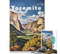 Puzzle da 1000 pezzi del Parco Nazionale di Yosemite,gioco di logica e allenamento mentale,incastro perfetto,senza spazi vuoti,sfida interattiva per la mente a casa (38x52cm)