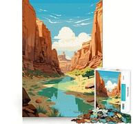 Puzzle da 1000 pezzi del Parco Nazionale di Zion,gioco di abilità mentale,taglio di precisione,hobby affascinante per i momenti di svago (38x26cm)