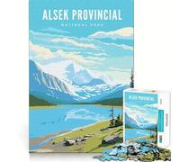 Puzzle da 1000 pezzi del Parco Nazionale Provinciale di Alsek,gioco di squadra pulito,stimolante per la mente,rilassante,regalo di compleanno divertente (38x26cm)