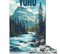 Puzzle da 1000 pezzi del Parco Nazionale Yoho, Canada, puzzle per adulti, puzzle in legno, puzzle per adulti, regali, 1000 pezzi (75x50 cm)