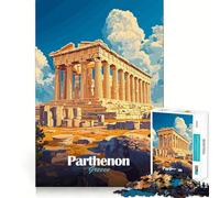 Puzzle da 1000 pezzi del Partenone, Grecia, per ragazzi, gioco di intelletto, momento di condivisione, taglio di qualità, regalo memorabile (38x52cm)
