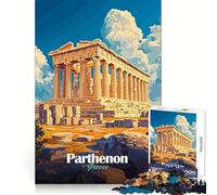 Puzzle da 1000 pezzi del Partenone, Grecia, per ragazzi, gioco di intelletto, momento di condivisione, taglio di qualità, regalo memorabile (38x52cm)