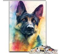 Puzzle da 1000 pezzi del pastore tedesco per adolescenti, gioco stimolante, ideale come regalo per tutta la famiglia (26x38cm)