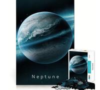 Puzzle da 1000 pezzi del pianeta Nettuno nello spazio per adolescenti Rafforza la memoria, calma e rilassa Bordo di qualità Regalo perfetto (50x75cm)