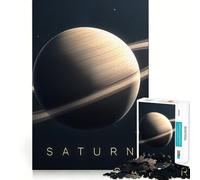 Puzzle da 1000 pezzi del pianeta Saturno nello spazio per adolescenti, migliora la memoria, rilassa la mente, ha bordi netti ed è un regalo creativo (38x52cm)