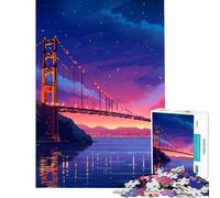Puzzle da 1000 pezzi del ponte di San Francisco gioco rilassante sfida per l'intelligenza e la mente giocattolo avvincente regalo per donne e uomini gara di velocità manuale (dimensioni 50x75cm)