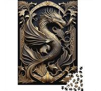 Puzzle da 1000 pezzi del Re Drago Alato per adulti e adolescenti | Puzzle di carta | Puzzle sostenibile per adulti | Giochi da 1000 pezzi (38x26 cm)