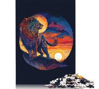 Puzzle da 1000 pezzi del Re Leone per adulti, puzzle di carta, gioco educativo per bambini come regalo di Natale, 38x26 cm/1000 pezzi