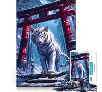 Puzzle da 1000 pezzi del Santuario della Tigre Bianca,sfida mentale,taglio di alta precisione,divertente passatempo (38x52cm)