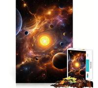 Puzzle da 1000 pezzi del Sistema Solare e delle Nebulose nello Spazio per Adolescenti, Gioco per Esercizi Mentali, Design Rilassante, Assemblaggio, Regalo Prezioso (50x75cm)