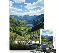 Puzzle da 1000 pezzi del Te Araroa Trail, Nuova Zelanda, ideale per adolescenti Attività cerebrale rilassante, taglio preciso, regalo perfetto (38x52cm)
