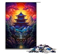 Puzzle da 1000 pezzi del Tempio di Bulguksa Corea del Sud puzzle in legno per bambini interazione genitori-figli 1000 pezzi (75x50 cm)