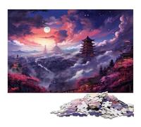 Puzzle da 1000 pezzi del tempio di Kiyomizudera Giappone per adulti gioco educativo sfida giocattolo regali di Babbo Natale segreto 1000 pezzi (75x50 cm)