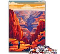 Puzzle da 1000 pezzi del tramonto del Grand Canyon per adulti, regalo per gioco educativo, sfida, giocattolo, regalo di compleanno, regali, arte murale 1000 pezzi (50x75cm)