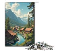 Puzzle da 1000 pezzi del villaggio di Yuanren per adulti puzzle da regalare il miglior regalo adatto per adolescenti dai 14 anni in su 1000 pezzi (38x26 cm)