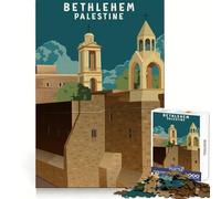 Puzzle da 1000 pezzi della Chiesa di Betlemme, Palestina, per adolescenti Aiuta a migliorare la concentrazione, a calmarsi e a ridurre le distrazioni Un regalo memorabile (38x52cm)