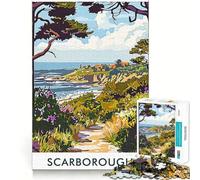 Puzzle da 1000 pezzi della costa di Scarborough per adolescenti: migliora la memoria, favorisce il rilassamento mentale, ha bordi netti ed è un regalo creativo (50x75cm)