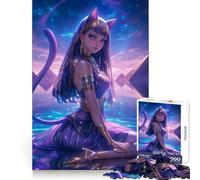 Puzzle da 1000 pezzi della Dea Celeste Bastet per adolescenti,gioco di puzzle stimolante e divertente,ideale per il tempo libero,con incastri precisi e unici,regalo di Natale (38x52cm)
