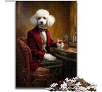 Puzzle da 1000 pezzi della famiglia reale del barboncino per adulti e adolescenti, sfida di intelligenza cerebrale, giocattoli avvincenti, regali di compleanno per età 14+ 50x75cm