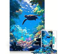 Puzzle da 1000 pezzi della Grande Barriera Corallina,gioco di incastro divertente e stimolante per risolvere piccoli problemi,ideale per momenti di relax,decorazione natalizia e regalo (50x75cm)