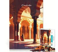 Puzzle da 1000 pezzi della Grande Moschea di Cordova,incastro preciso,gioco che allena la concentrazione,divertimento e relax,regalo di Natale (38x52cm)