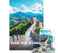 Puzzle da 1000 pezzi della Grande Muraglia cinese per ragazzi e adulti gioco pratico che migliora la memoria compleanno e Natale (dimensioni 50x75cm)
