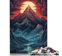 Puzzle da 1000 pezzi della montagna Everest per adulti, regalo di Halloween, puzzle per adulti e adolescenti dai 12 anni in su, 1000 pezzi (75x50 cm) <