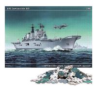 Puzzle da 1000 pezzi della nave portaerei HMS Invincible R05 per adulti, puzzle in legno, gioco educativo per bambini come regalo di Natale, 1000 pezzi (75x50 cm)