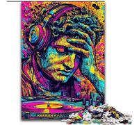 Puzzle da 1000 pezzi della statua del David di Michelangelo in stile pop-art per adulti e ragazzi, antistress, per trascorrere il tempo libero e per interagire con i genitori (50x75cm)