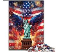 Puzzle da 1000 pezzi della Statua della Libertà, gioco interattivo per famiglie, rompicapo, giocattolo educativo (dimensioni 26x38cm)