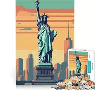 Puzzle da 1000 pezzi della Statua della Libertà gioco rompicapo difficile e stimolante regalo di compleanno regalo 38x26cm