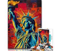 Puzzle da 1000 pezzi della Statua della Libertà per adolescenti decorazione artistica da parete e idea regalo di compleanno per amici ufficio domestico 75x50cm