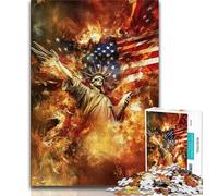 Puzzle da 1000 pezzi della Statua della Libertà per adolescenti, giochi educativi, decorazioni per la casa, collezione di artisti, belle arti (50x75cm)