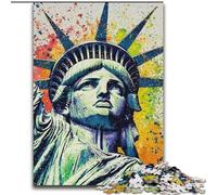 Puzzle da 1000 pezzi della Statua della Libertà per adulti e ragazzi, gioco stimolante e interazione tra genitori e figli in famiglia (26x38cm)