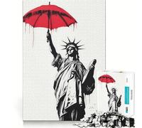 Puzzle da 1000 pezzi della Statua della Libertà per adulti, gioco di puzzle, gioco di logica, calma e relax, decorazione murale 50x75cm