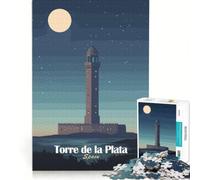 Puzzle da 1000 pezzi della Torre de la Plata Spagna giocattolo educativo divertente antistress per rafforzare l'amore tra le coppie 38x26cm