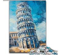 Puzzle da 1000 pezzi della Torre di Pisa per adulti e ragazzi, per età 14+, decorazioni per la casa, giochi per famiglie, regali di compleanno di Natale (26x38cm)