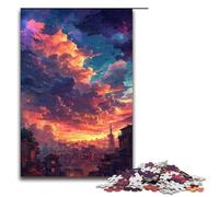 Puzzle da 1000 pezzi della Torre Eiffel a Parigi regali per adulti lista dei desideri di Natale con Babbo Natale per adolescenti dai 14 anni in su 75x50 cm