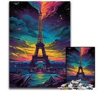Puzzle da 1000 pezzi della Torre Eiffel in Francia puzzle per adulti ideale per gli innamorati perfetto regalo di Natale Capodanno e San Valentino 1000 pezzi (75x50 cm)