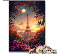 Puzzle da 1000 pezzi della Torre Eiffel, interessante lista dei desideri per ridurre lo stress con Babbo Natale per bambini di 14 anni (50x75cm)