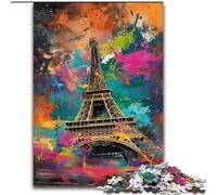 Puzzle da 1000 pezzi della Torre Eiffel per adulti e adolescenti, gioco stimolante e interazione tra genitori e figli in famiglia (26x38cm)