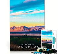 Puzzle da 1000 pezzi della Valle di Las Vegas,gioco senza soluzione di continuità,attività stimolante per la mente,gioco rilassante,divertente,regalo di compleanno,hobby (38x26cm)