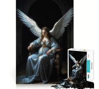 Puzzle da 1000 pezzi della Vergine Maria,gioco di concentrazione,tecnica di taglio professionale,hobby affascinante per i momenti di svago (38x26cm)