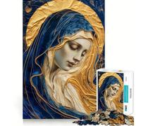 Puzzle da 1000 pezzi della Vergine Maria per ragazzi,gioco di concentrazione mentale,tagli di precisione,bordi lisci,ideale come regalo di Natale (50x75cm)