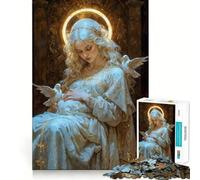 Puzzle da 1000 pezzi della Vergine Maria per ragazzi,gioco stimolante per la mente,incastro perfetto senza spazi vuoti,rilassante attività di gruppo al chiuso (50x75cm)